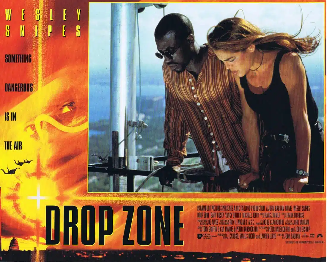 DROP ZONE Original Lobby Card 2 Wesley Snipes Gary Busey Yancy Butler