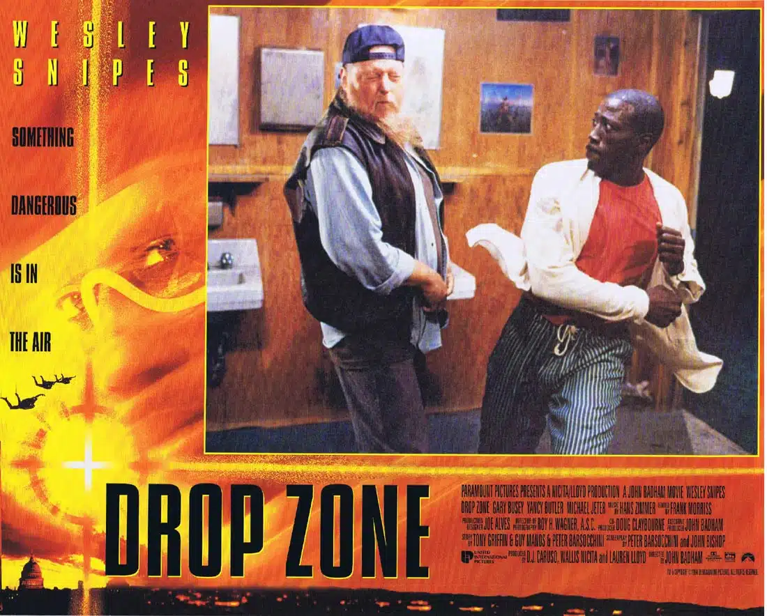 DROP ZONE Original Lobby Card 3 Wesley Snipes Gary Busey Yancy Butler