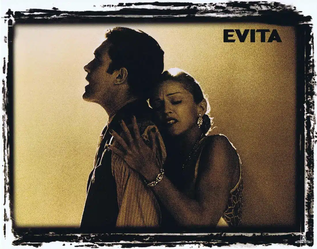EVITA Original Lobby Card 3 MADONNA Antonio Banderas Jonathan Pryce
