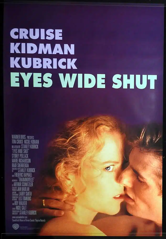 EYES WIDE SHUT Original US One sheet Movie poster Tom Cruise Nicole Kidman Stanley Kubrick