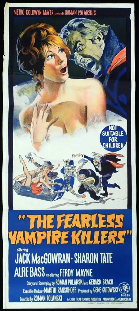 THE FEARLESS VAMPIRE KILLERS Original Daybill Movie poster Sharon Tate Roman Polanski