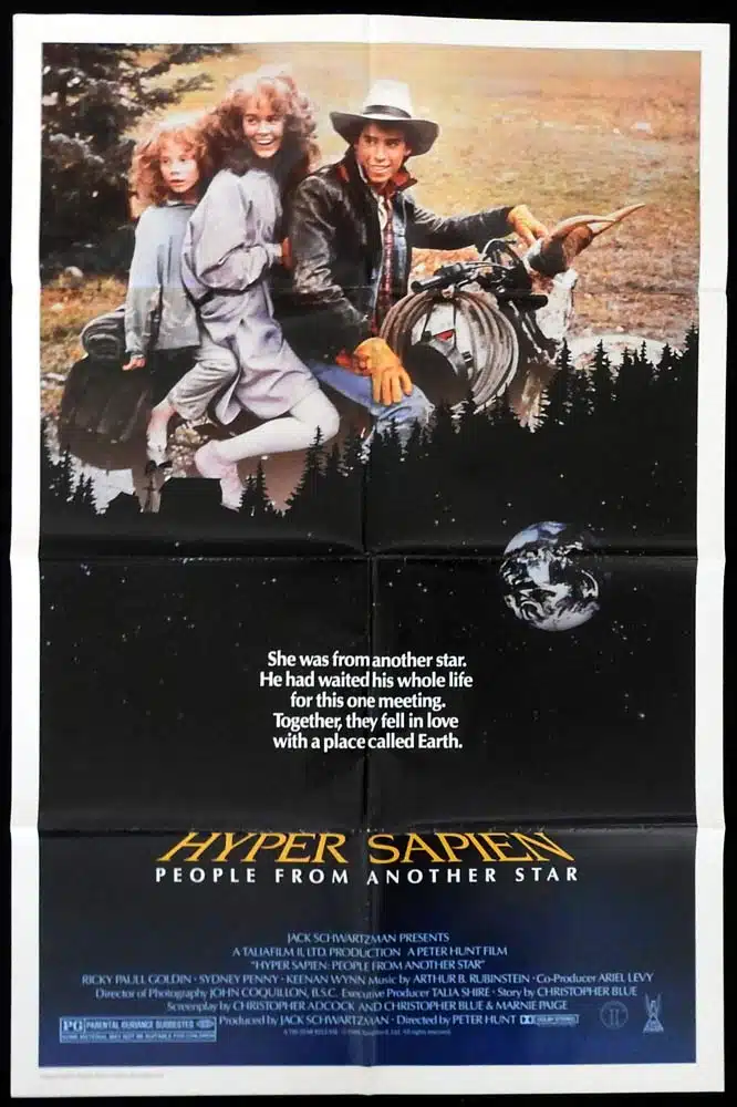 HYPER SAPIEN PEOPLE FROM ANOTHER STAR Original US One sheet Movie poster Alien Sci Fi