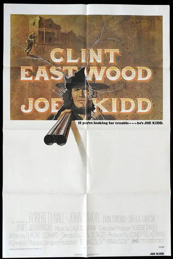 JOE KIDD Original US One sheet Movie poster Clint Eastwood Robert Duvall