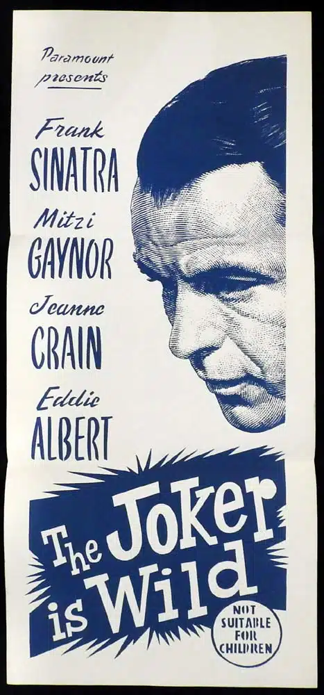 THE JOKER IS WILD 1960s Daybill Movie Poster Frank Sinatra Mitzi Gaynor Jeanne Crain