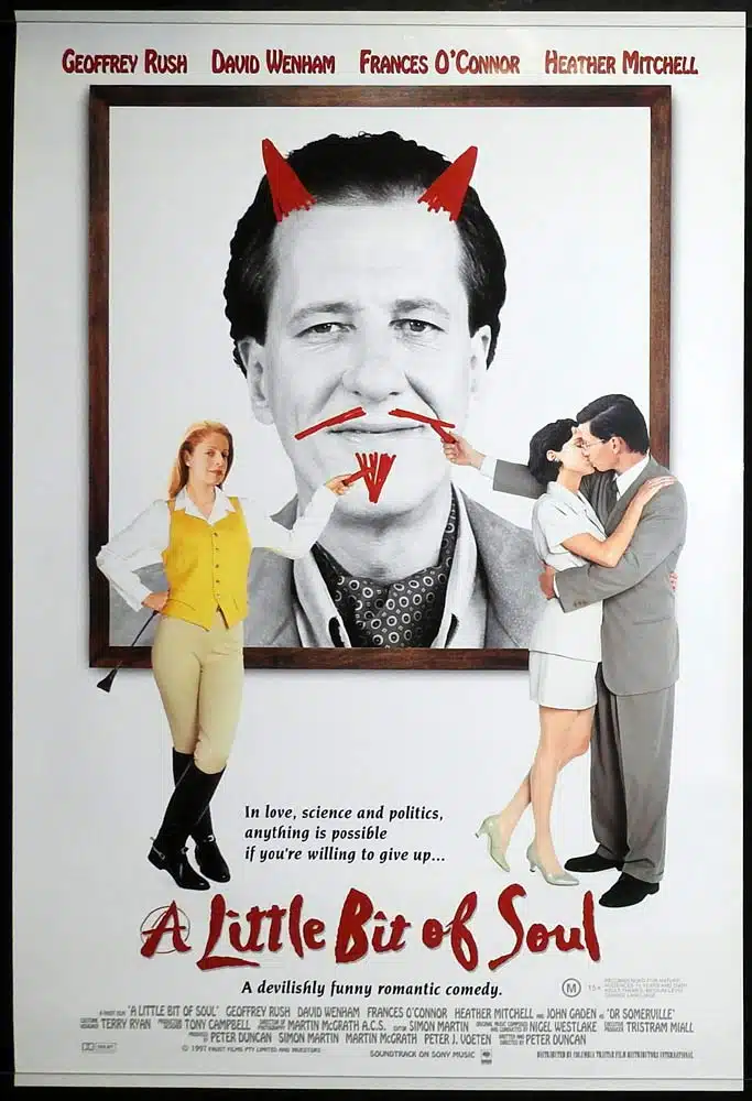 A LITTLE BIT OF SOUL Original Australian One sheet Movie poster Geoffrey Rush David Wenham