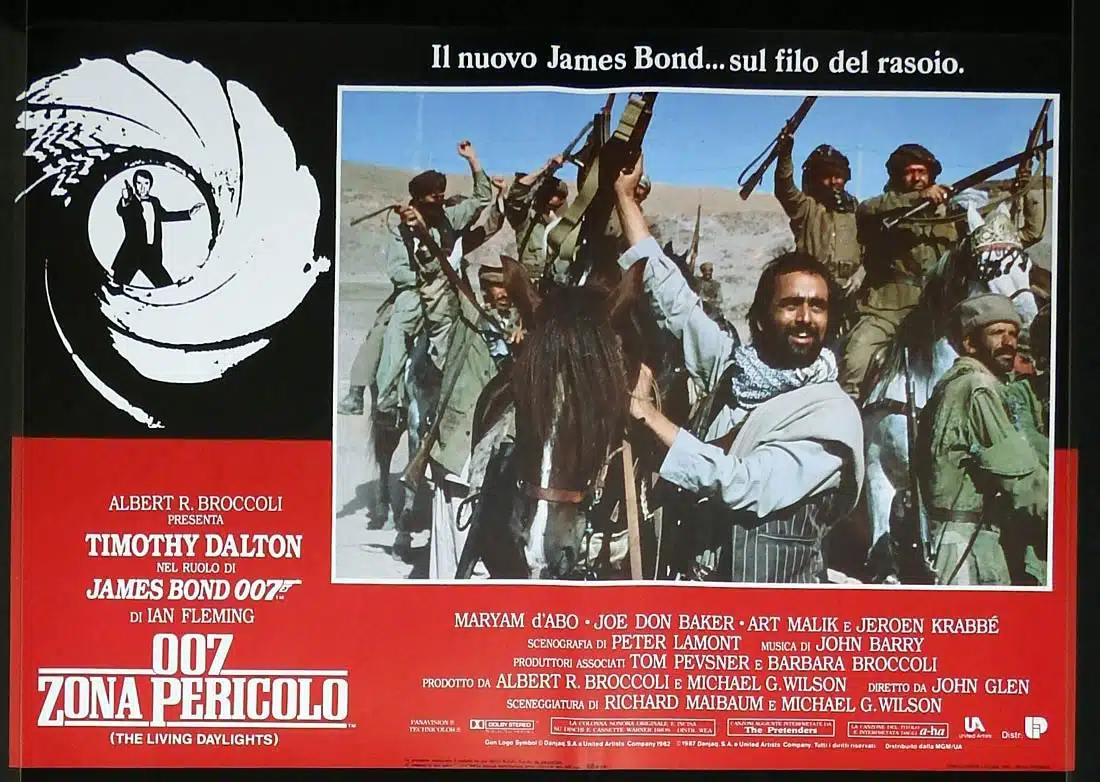 THE LIVING DAYLIGHTS Original Italian Movie Poster 6 Timothy Dalton James Bond