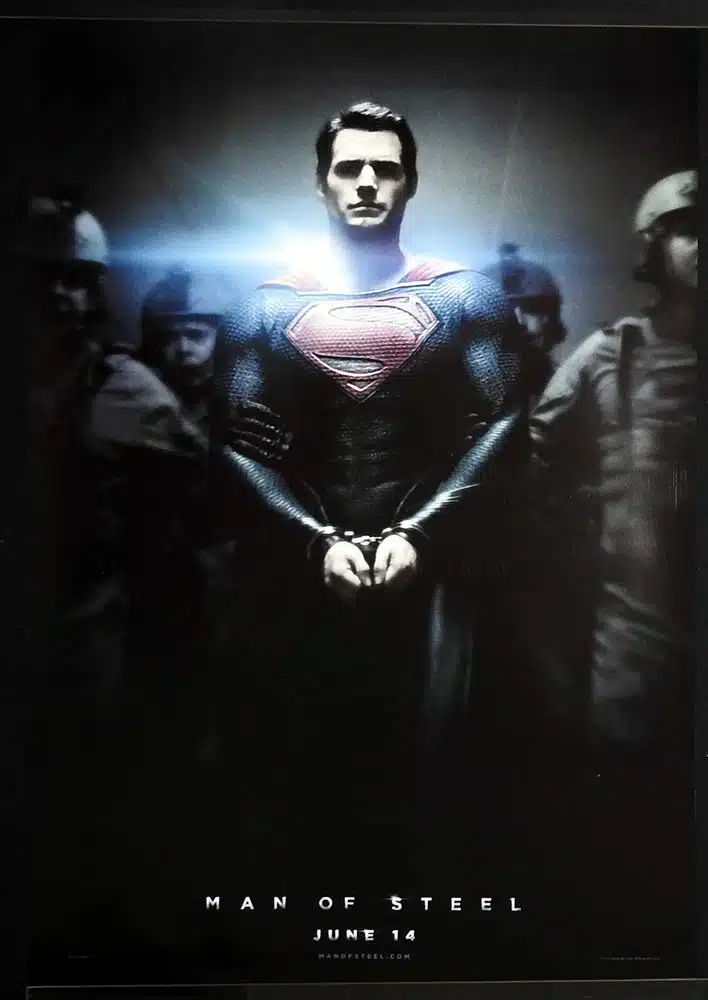 MAN OF STEEL Original US ADV DS One sheet Movie poster Superman Henry Cavill Amy Adams