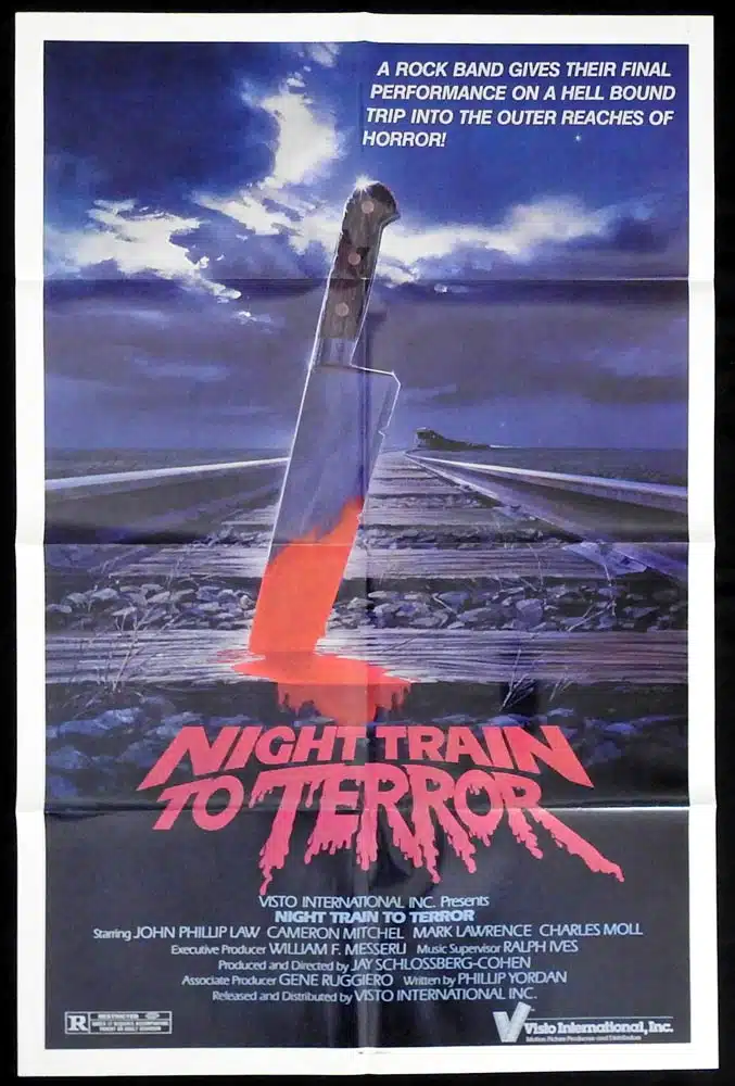 NIGHT TRAIN TO TERROR Original One sheet Movie poster John Phillip Law Horror