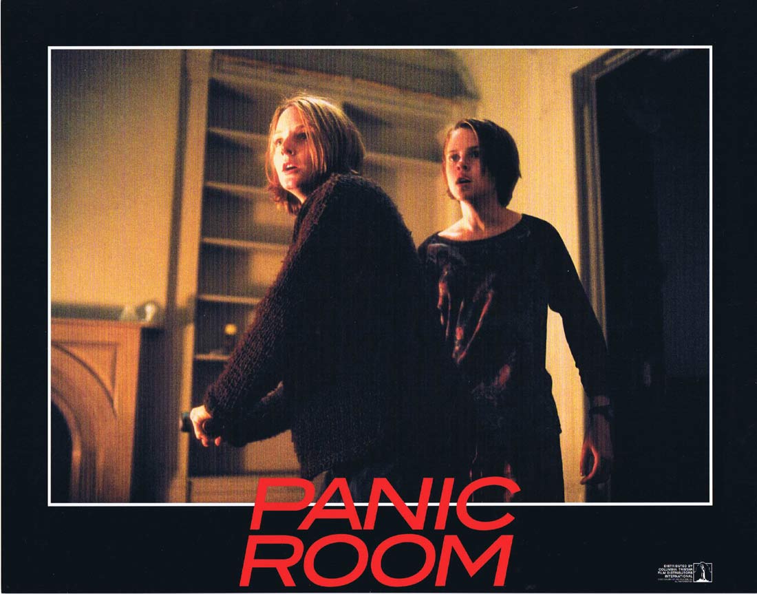 PANIC ROOM Original Lobby Card 1 Jodie Foster Forest Whitaker Jared Leto