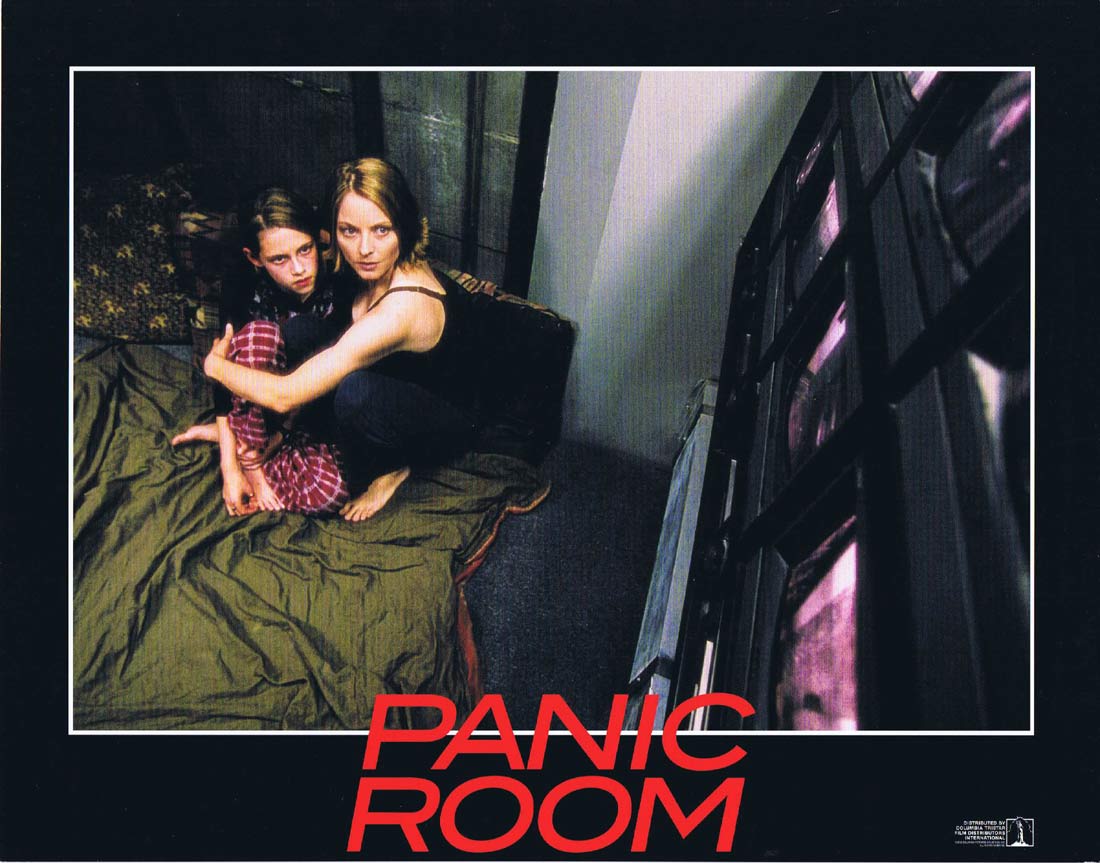 PANIC ROOM Original Lobby Card 2 Jodie Foster Forest Whitaker Jared Leto