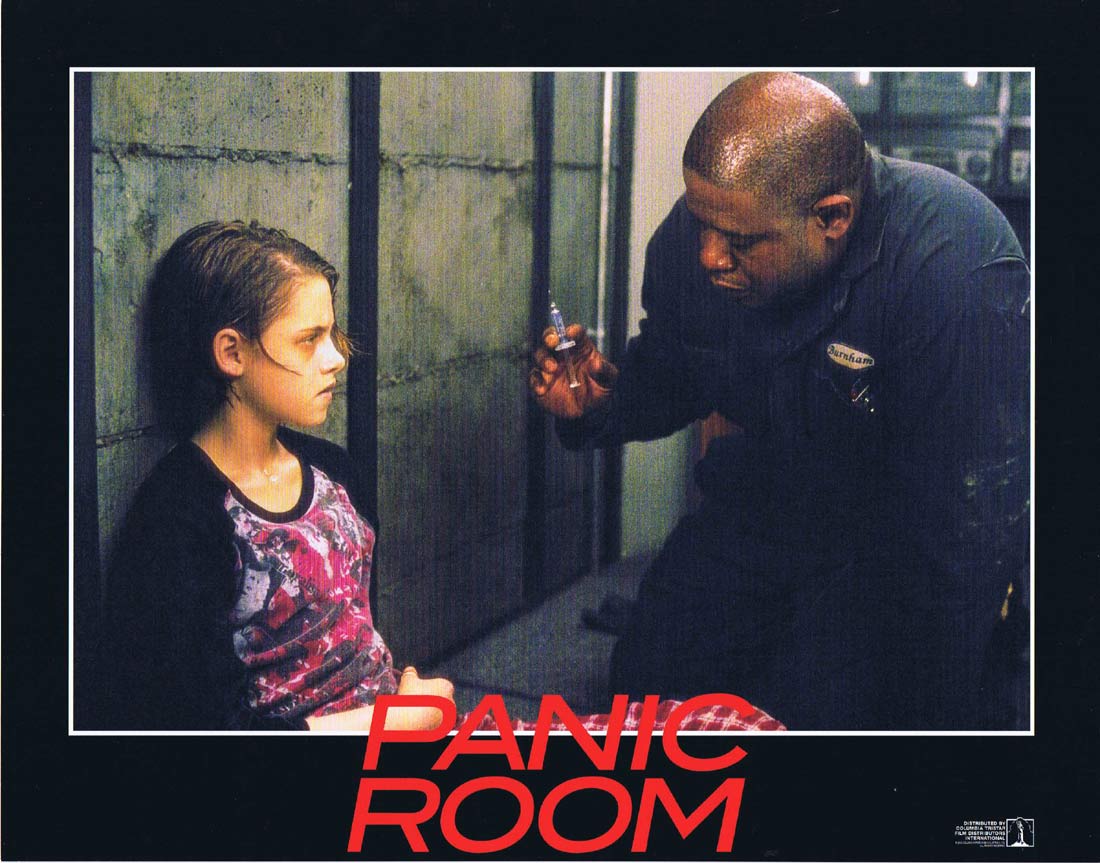 PANIC ROOM Original Lobby Card 4 Jodie Foster Forest Whitaker Jared Leto