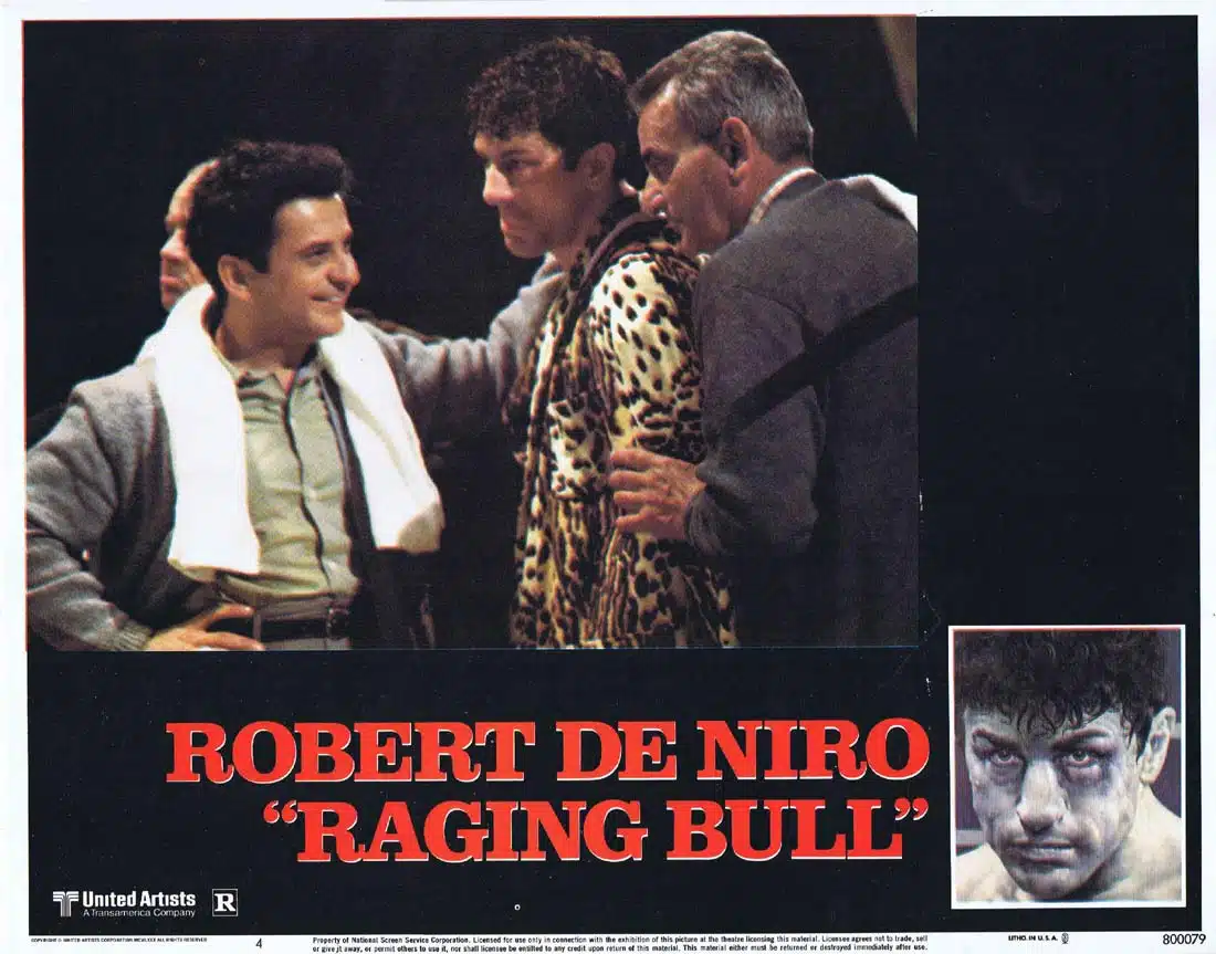 RAGING BULL Original Lobby Card 4 Robert De Niro Martin Scorsese Joe Pesci
