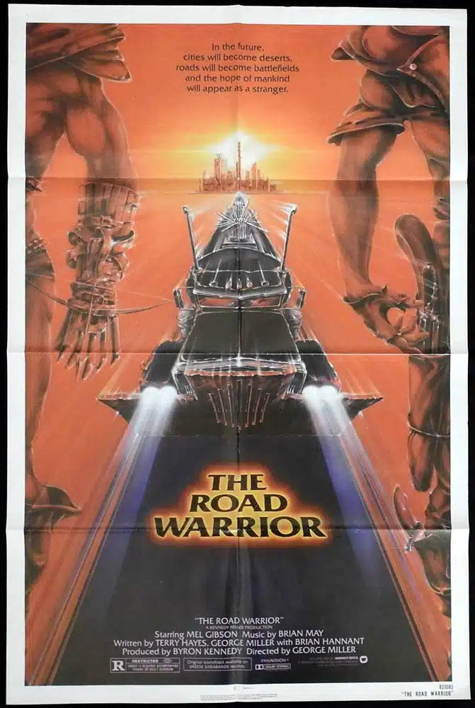 THE ROAD WARRIOR aka MAD MAX 2 Original US One sheet Movie poster Mel Gibson