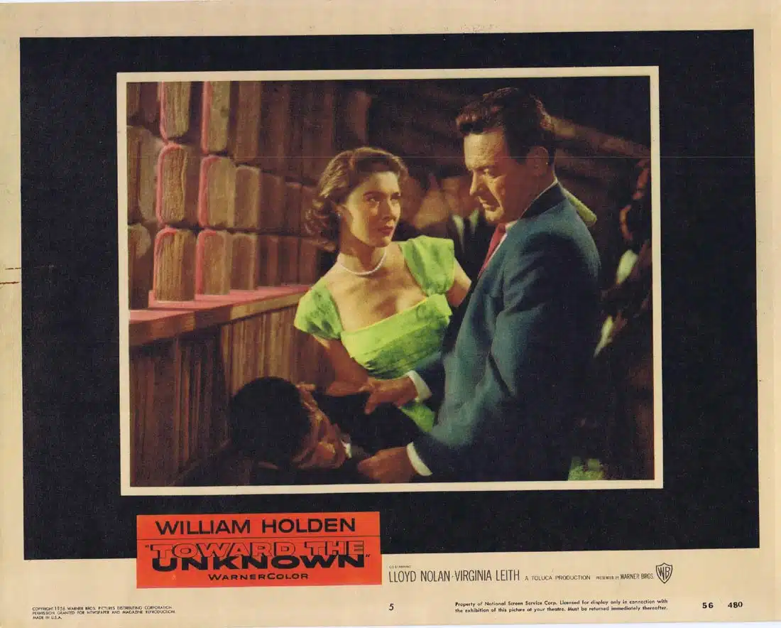 TOWARD THE UNKNOWN Original Lobby Card 5 William Holden Virginia Leith -  Moviemem Original Movie Posters