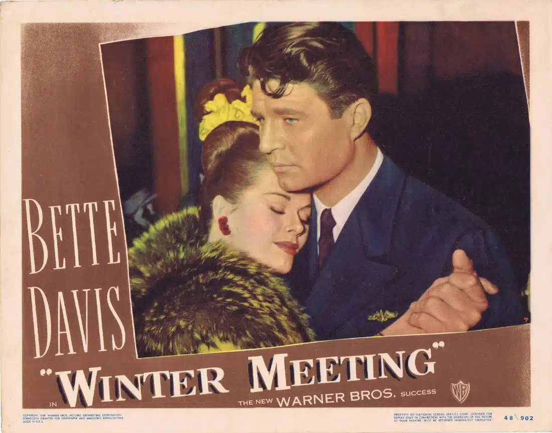 WINTER MEETING Original Lobby Card 7 Bette Davis Jim Davis