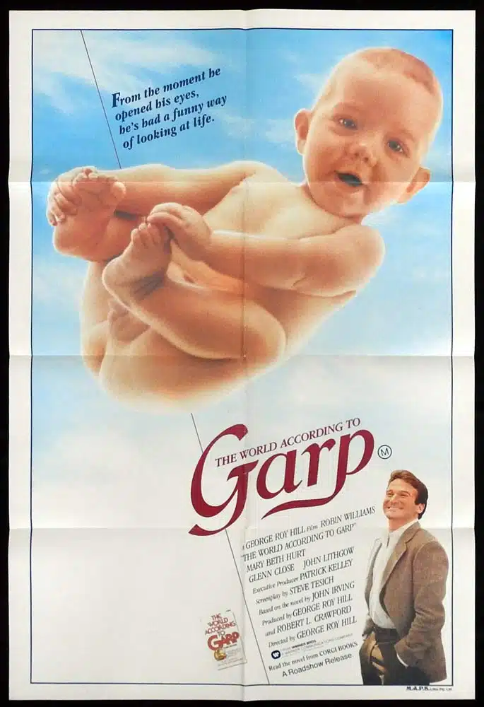 THE WORLD ACCORDING TO GARP Original One sheet Movie poster Robin Williams