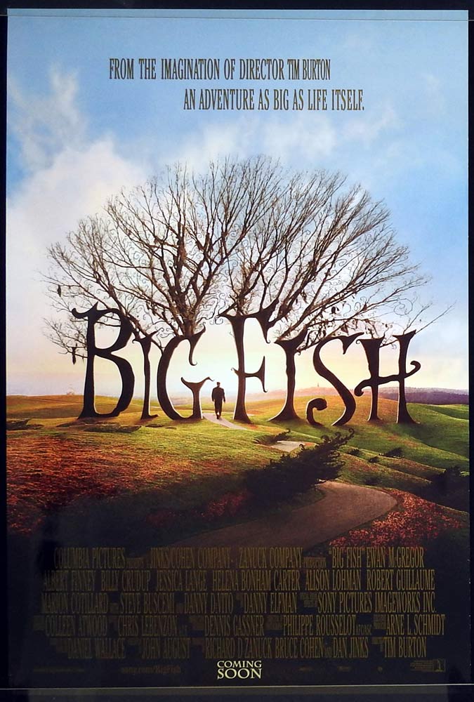 BIG FISH Original DS One sheet Movie poster Ewan McGregor Tim Burton
