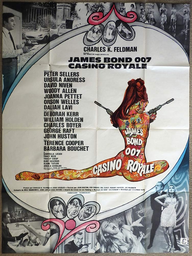 CASINO ROYALE Original French Grande Movie Poster James Bond David Niven