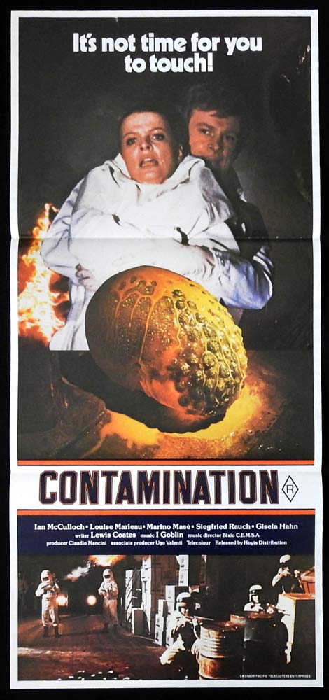 CONTAMINATION Original Daybill Movie poster Ian McCulloch Louise Marleau Horror