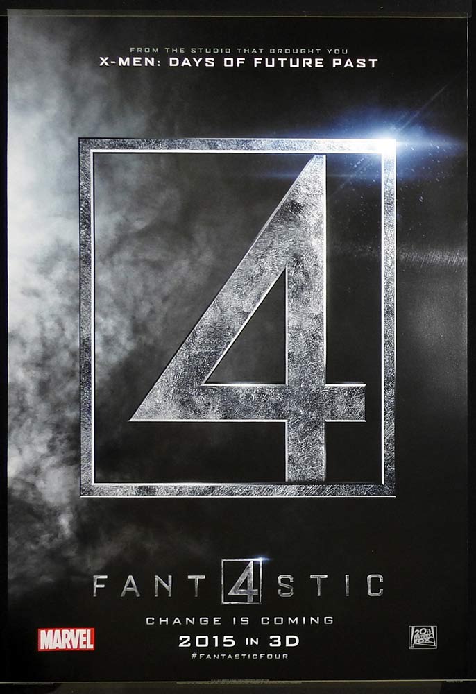 FANTASTIC 4 Original DS Style A ADV INT One sheet Movie poster Miles Teller Marvel Superhero
