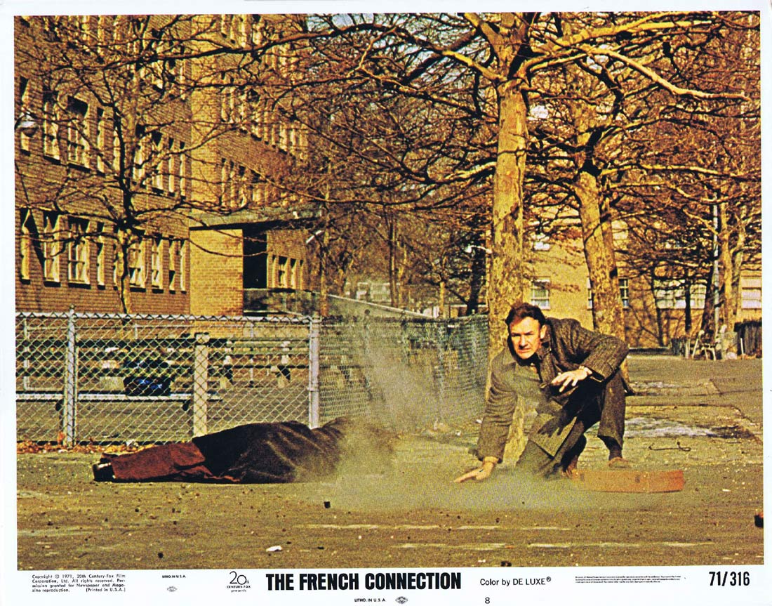 THE FRENCH CONNECTION Original Lobby Card 8 Gene Hackman Roy Scheider