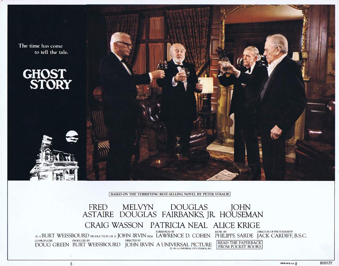 GHOST STORY Original Lobby Card 5 Fred Astaire Melvyn Douglas 1981 Horror