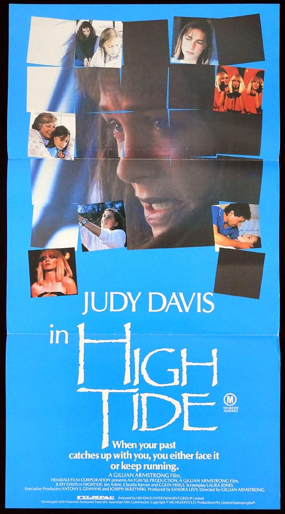HIGH TIDE Original Daybill Movie poster Judy Davis Claudia Karvan Colin Friels