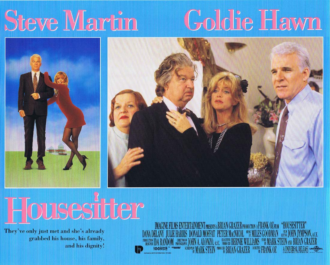 HOUSESITTER Original Lobby Card 6 Steve Martin Goldie Hawn Dana Delany