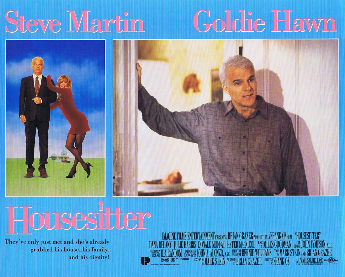 HOUSESITTER Original Lobby Card 8 Steve Martin Goldie Hawn Dana Delany