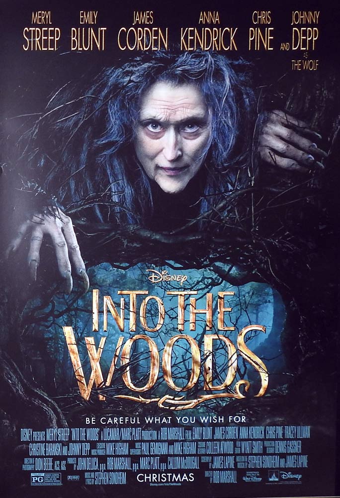 INTO THE WOODS Original DS ADV INT One sheet Movie poster Meryl Streep Emily Blunt