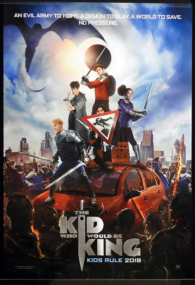 THE KID WHO WOULD BE KING Original DS ADV US Rolled One sheet Movie poster Louis Ashbourne Serkis