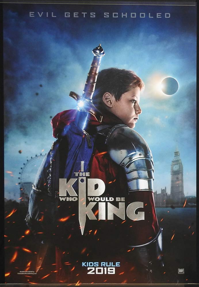 THE KID WHO WOULD BE KING Original DS Teaser US Rolled One sheet Movie poster Louis Ashbourne Serkis