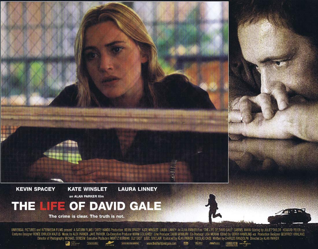 THE LIFE OF DAVID GALE Original Lobby Card 5 Kevin Spacey Kate Winslet