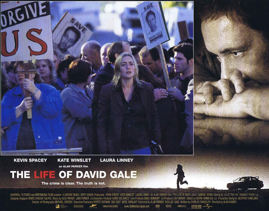 THE LIFE OF DAVID GALE Original Lobby Card 6 Kevin Spacey Kate Winslet