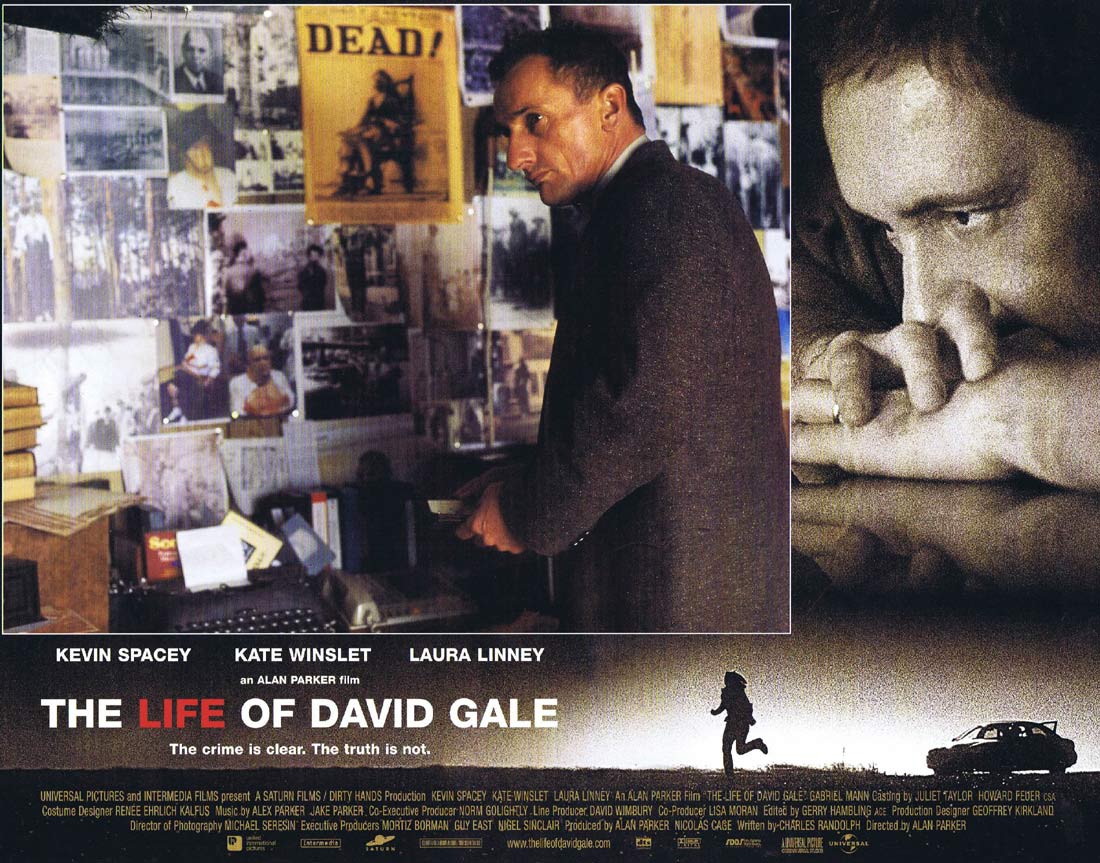 THE LIFE OF DAVID GALE Original Lobby Card 7 Kevin Spacey Kate Winslet