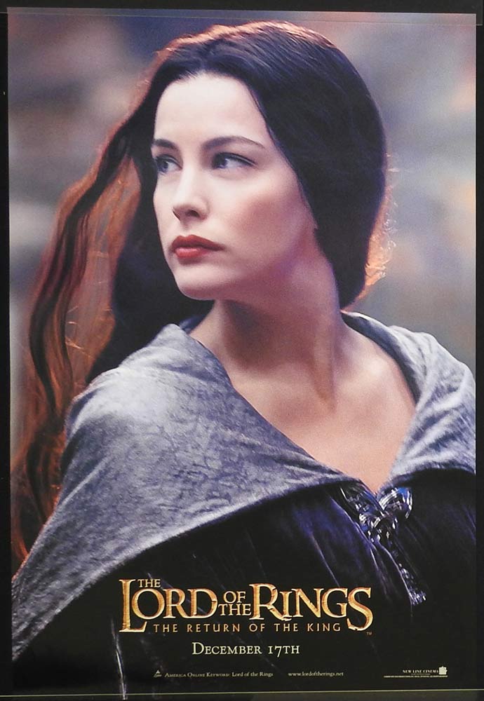 LORD OF THE RINGS RETURN OF THE KING Original US One sheet Movie poster Liv Tyler