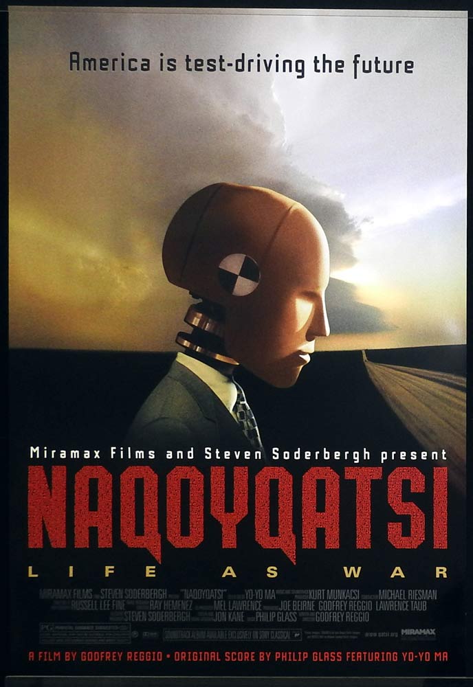 NAQOYQATSI Original US ADV One Sheet Movie Poster Godfrey Reggio