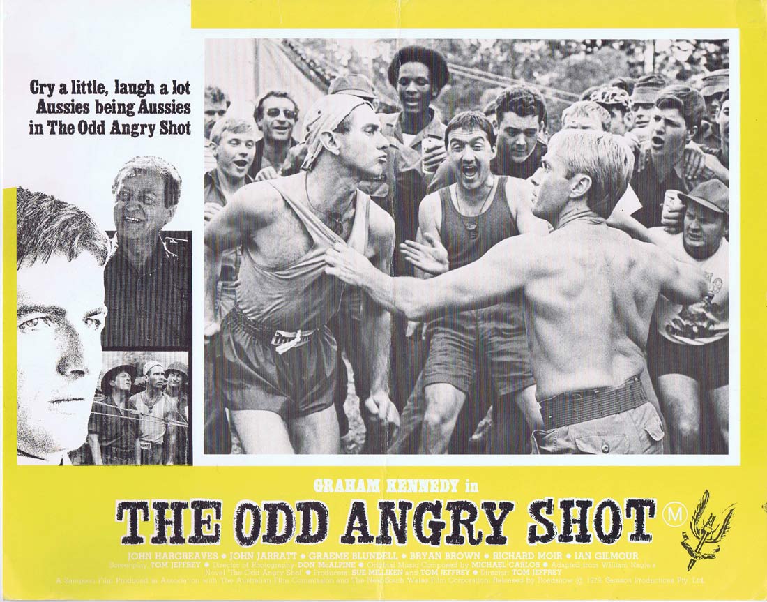 THE ODD ANGRY SHOT Original Lobby Card 5 Graham Kennedy John Jarratt