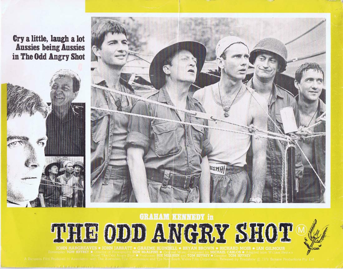 THE ODD ANGRY SHOT Original Lobby Card 7 Graham Kennedy John Jarratt