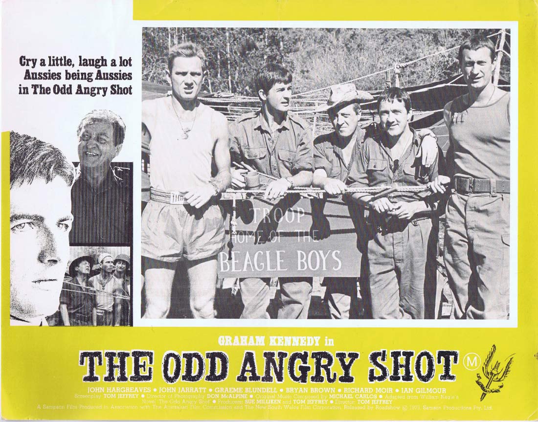 THE ODD ANGRY SHOT Original Lobby Card 8 Graham Kennedy John Jarratt