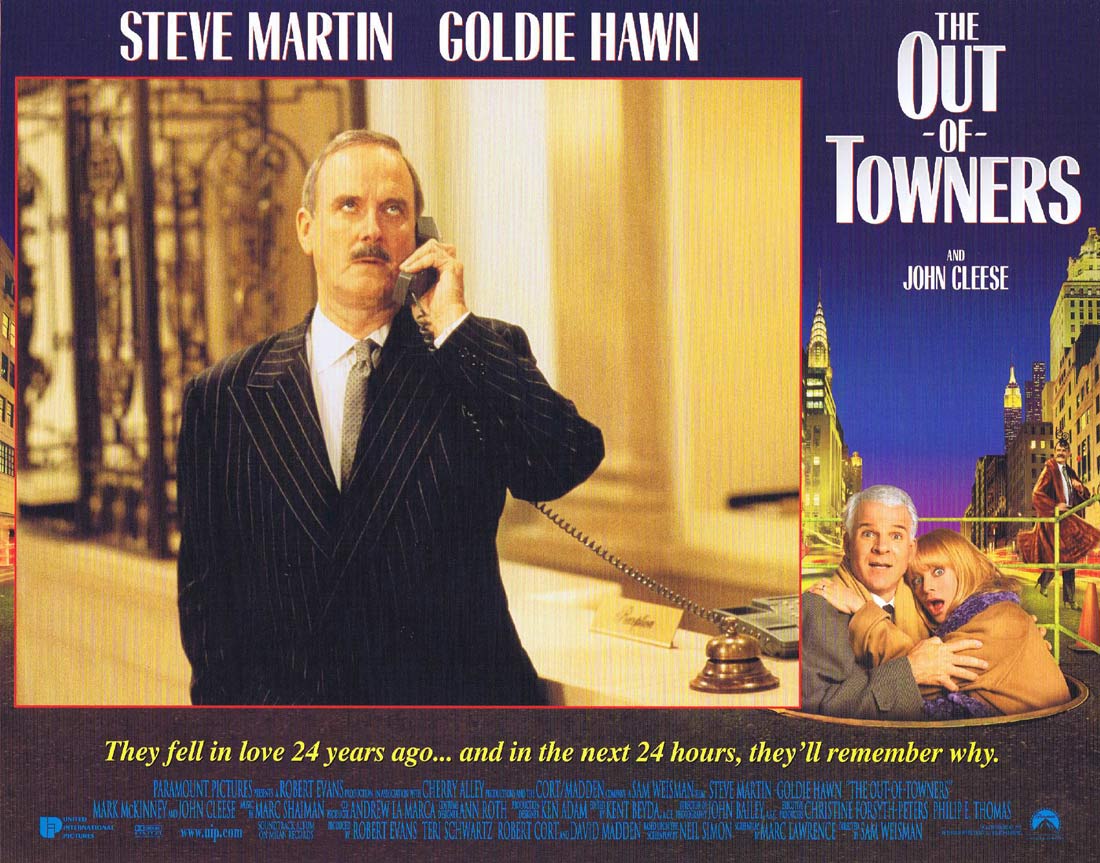 THE OUT OF TOWNERS Original Lobby Card 6 Steve Martin Goldie Hawn John Cleese