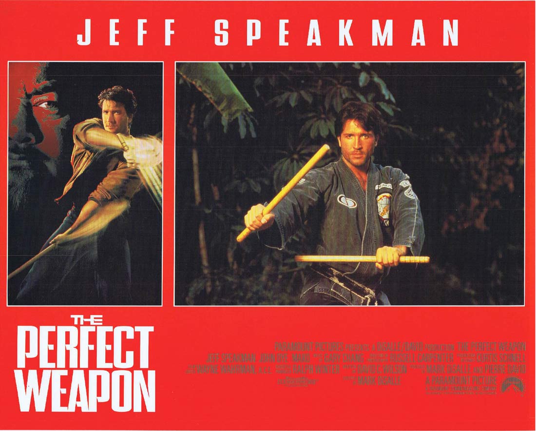 THE PERFECT WEAPON Original Lobby Card 1 Martial Arts Jeff Speakman