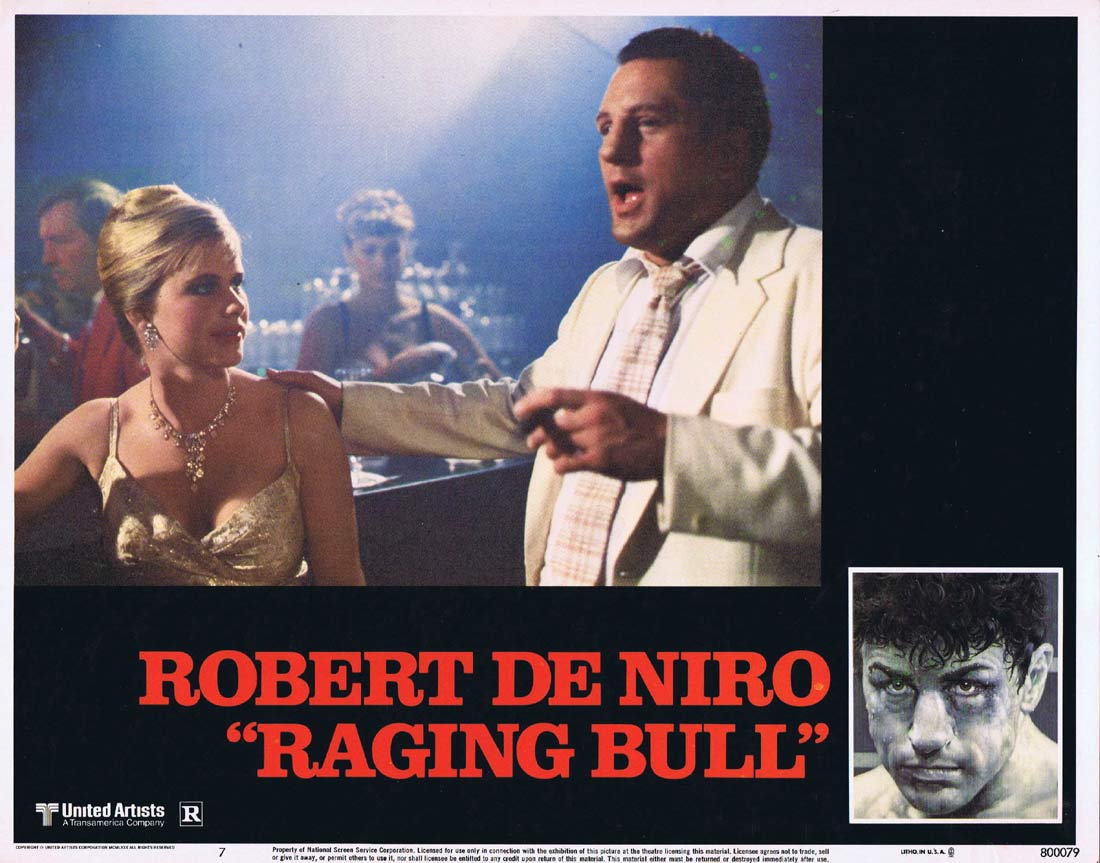 RAGING BULL Original Lobby Card 7 Robert De Niro Martin Scorsese Joe Pesci