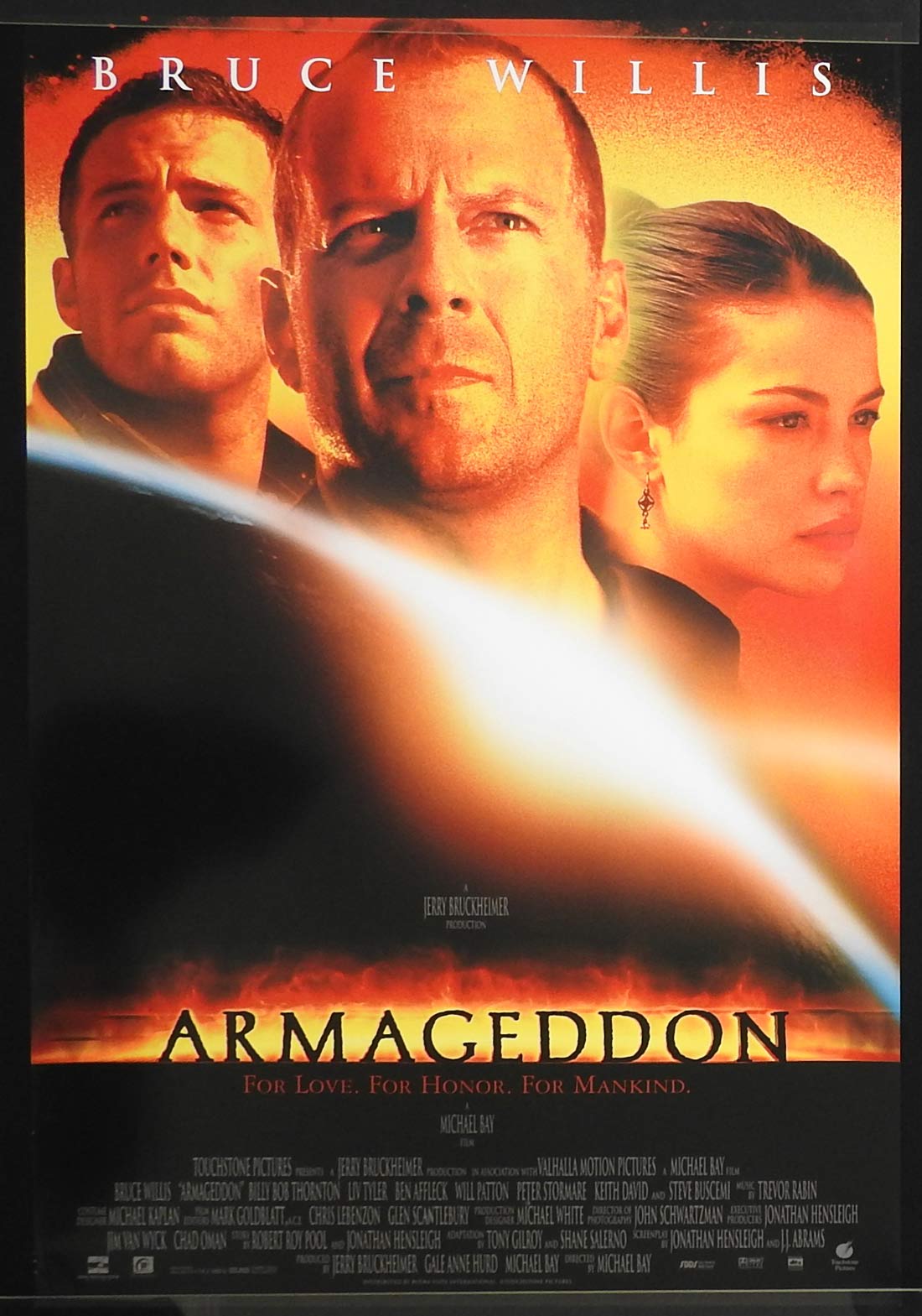 ARMAGEDDON Original DS US One sheet Movie poster Bruce Willis Liv Tyler