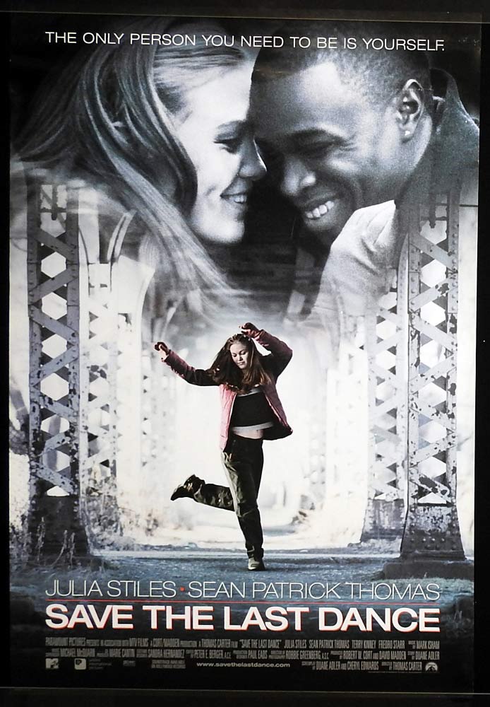 SAVE THE LAST DANCE Original One sheet Movie poster Julia Stiles Sean Patrick Thomas