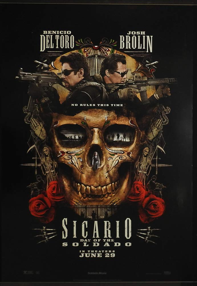 SICARIO Day of the Soldado Original DS Teaser US Rolled One sheet Movie poster Josh Brolin