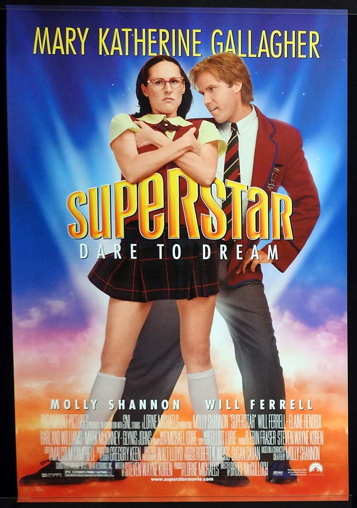 SUPERSTAR Original One sheet Movie poster Molly Shannon Will Ferrell Elaine Hendrix