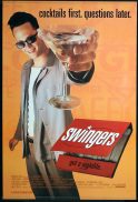 SWINGERS Original US ADV One Sheet Movie Poster Jon Favreau Vince Vaughn Heather Graham