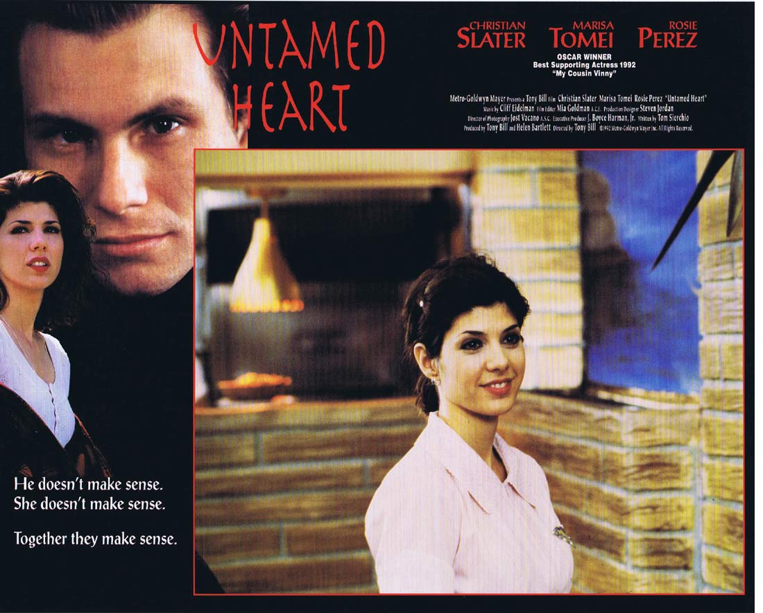 UNTAMED HEART Original Lobby Card 5 Christian Slater Marisa Tomei