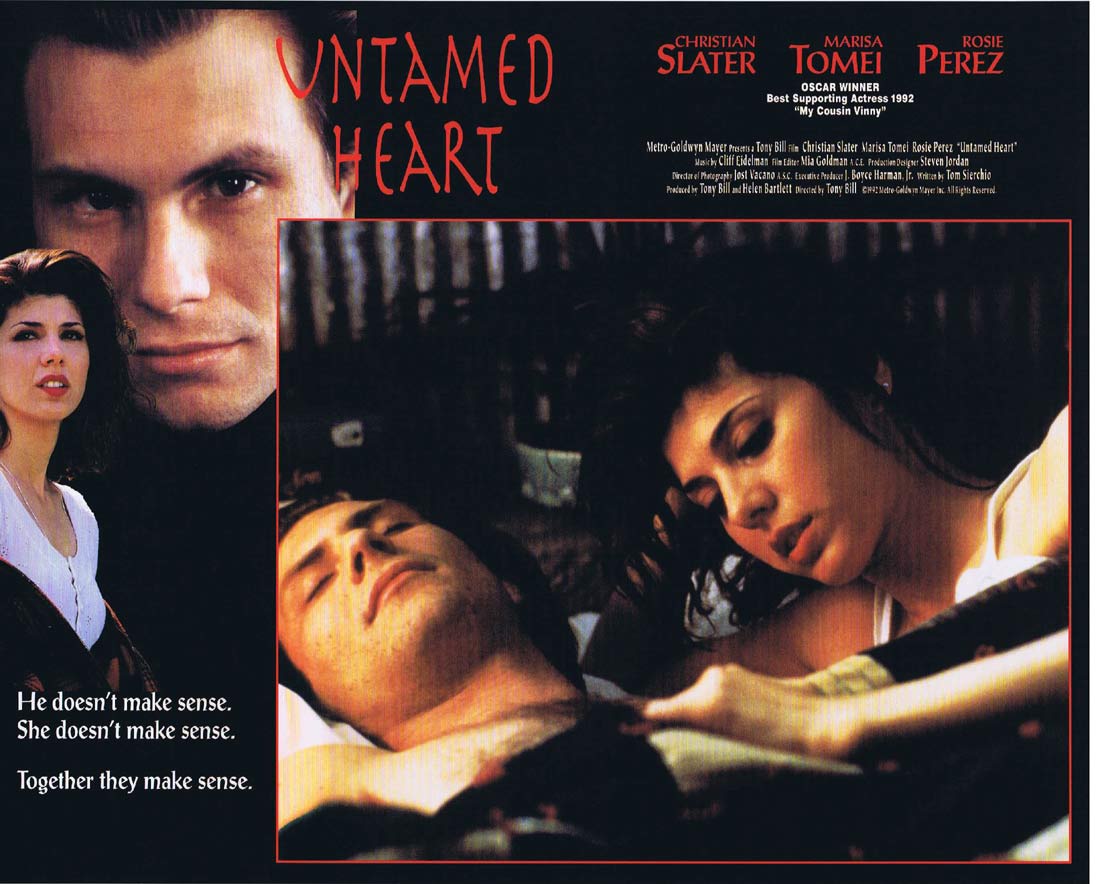 UNTAMED HEART Original Lobby Card 6 Christian Slater Marisa Tomei